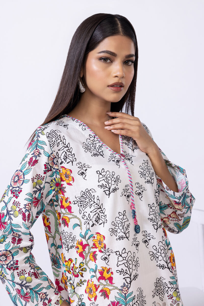 Embroidered | Crosshatch Poplin | Kurta | USD 17.50