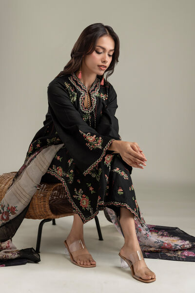 Embroidered | Textured Cotton | Kurta | USD 65.00