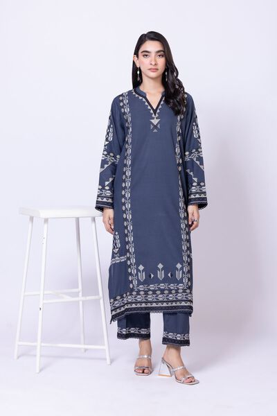 Embroidered | Dull Raw Silk | Pants | USD 15.00