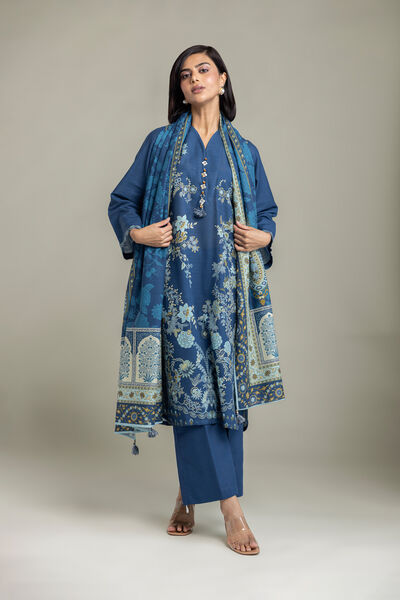 Printed | Light Khaddar | Tailored Khaddar 3-Piece | USD 65.00