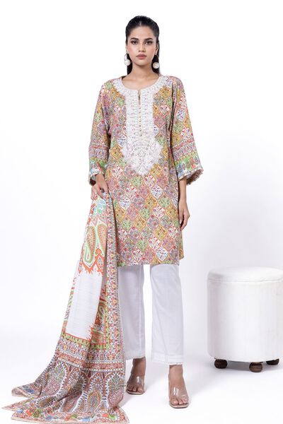 Embroidered | Cambric | Fabrics 3 Piece | USD 22.50