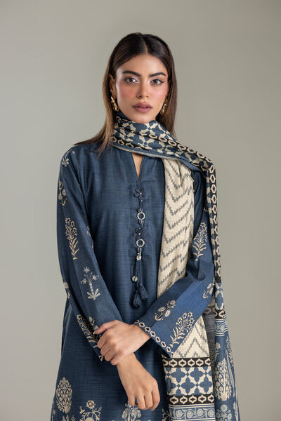 Printed | Light Khaddar | Khaddar Tailored Set | USD 65.00