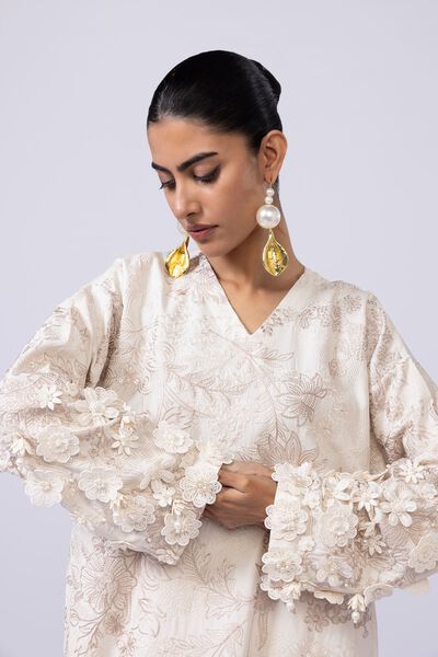 Embroidered | Viscose Oak Silk | Kurta | USD 36.00