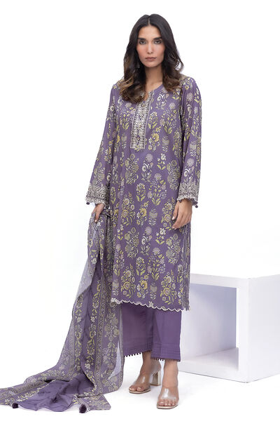 Embroidered | Lawn | Fabrics 3 Piece | USD 40.00