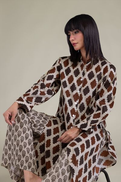 Printed | Cambric | Long Cambric Kurta | USD 30.00