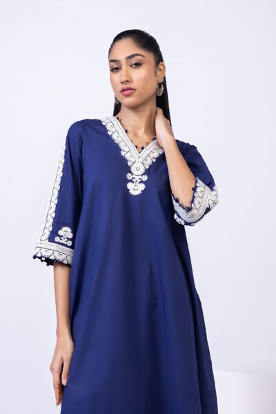 Embroidered | Crosshatch Poplin | Kurta | USD 21.00