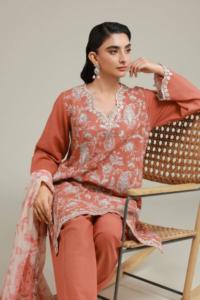 Embroidered | Cambric | Fabrics 3 Piece | USD 60.00