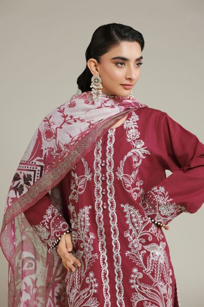 Embroidered | Cambric | Fabrics 3 Piece | USD 60.00