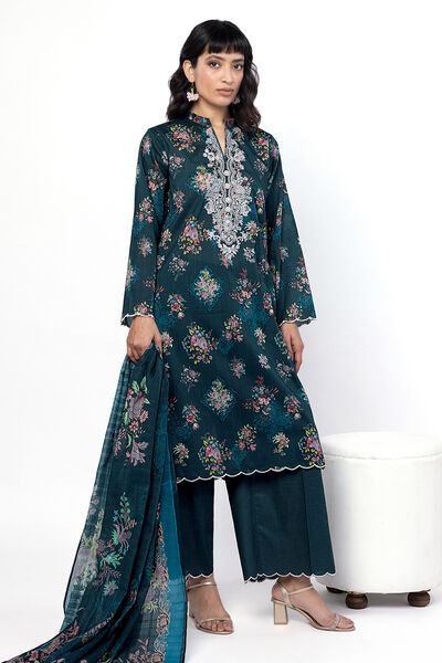 Embroidered | Lawn | Fabrics 3 Piece | USD 45.00