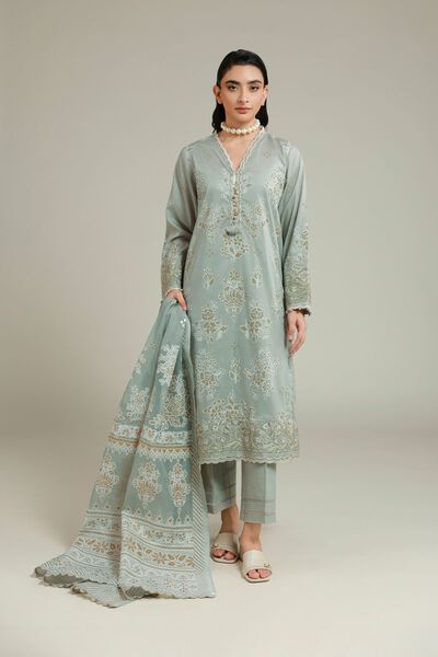 Embroidered | Cambric | Fabrics 3 Piece | USD 60.00