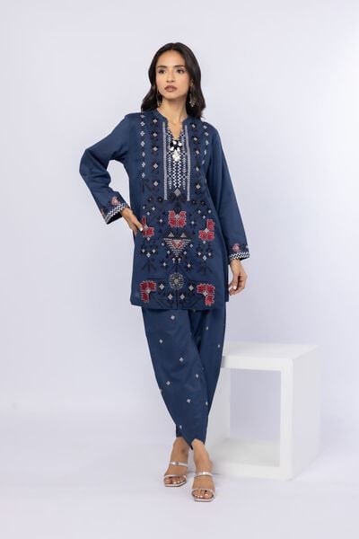 Embroidered | Cotton Dobby | Pants | USD 20.00