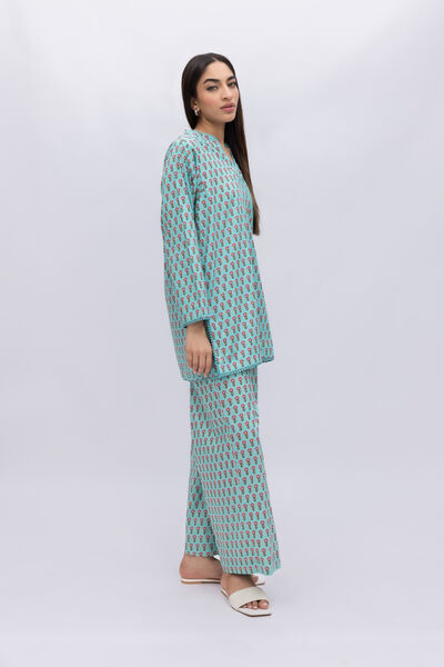 Printed | Crosshatch Poplin | Pants | USD 15.00