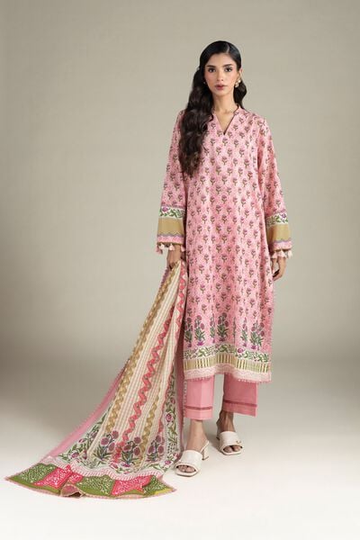 Printed | Cambric | Fabrics 3 Piece | USD 40.00