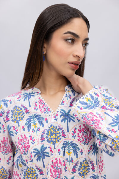Printed | Crosshatch Poplin | Kurta | USD 12.50