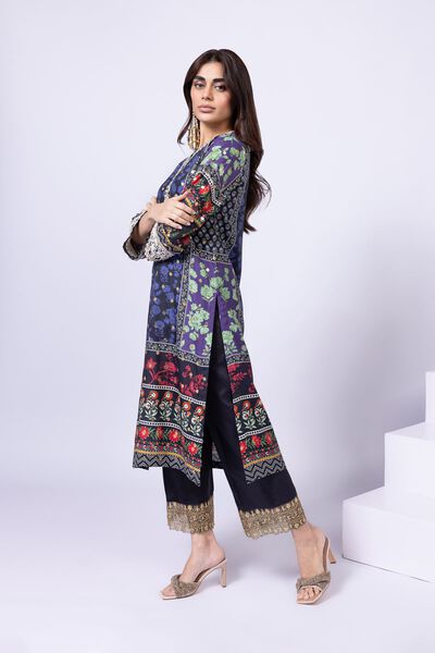 Embroidered | Russian Raw Silk | Pants | USD 9.00
