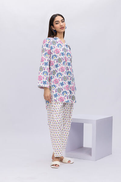 Printed | Crosshatch Poplin | Pants | USD 15.00