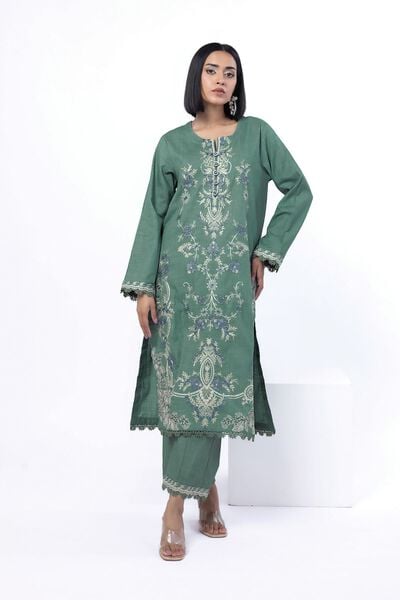 Embroidered | Crosshatch | Tailored 2 Piece | Top and Bottom | USD 45.00