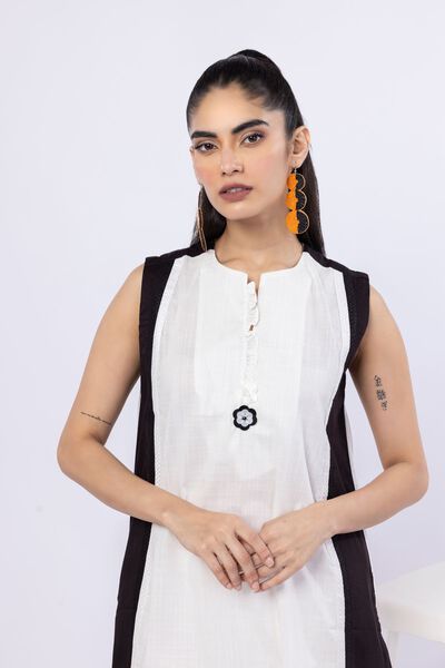 Embroidered | Crosshatch Poplin | Kurta | USD 9.00
