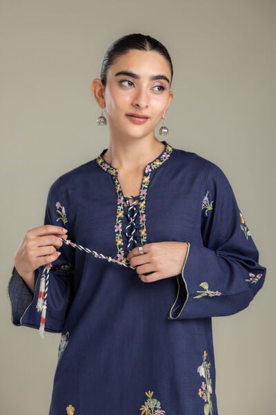 Embroidered | Light Khaddar | Fabrics 2 Piece | Top and Bottom | USD 40.00