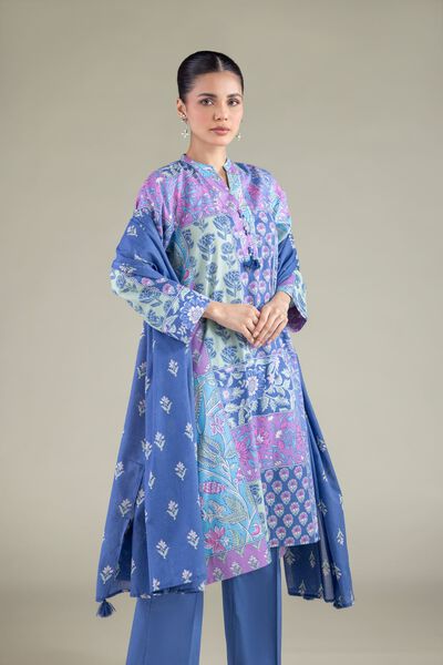 Printed | Lawn | Floral Tassel Dupatta | USD 25.00