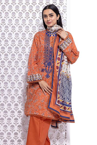 Lawn | Embroidered | Fabrics 3 Piece | USD 30.00