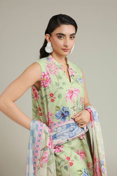 Printed | Messuri | 3-Piece Tailored Set | USD 60.00