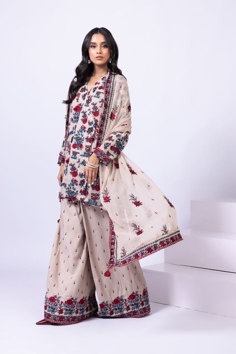 Embroidered | Viscose Oak Silk | Pants | null