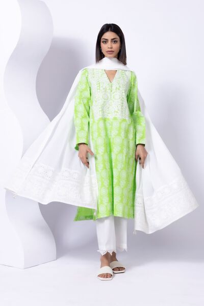 Embroidered | Crosshatch Poplin | Kurta | USD 35.00