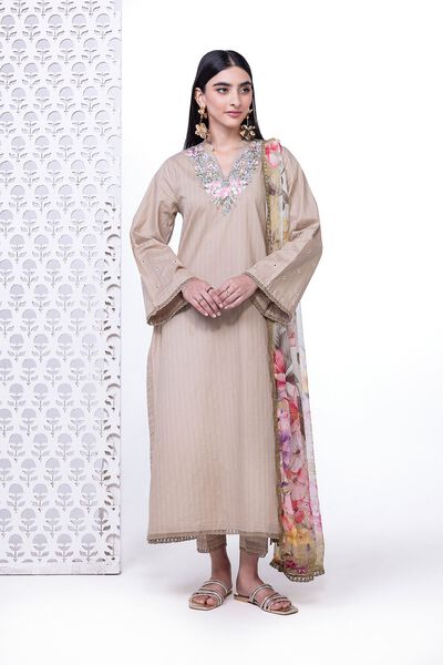 Embroidered | Textured Dobby Cotton | Kurta | USD 10.50