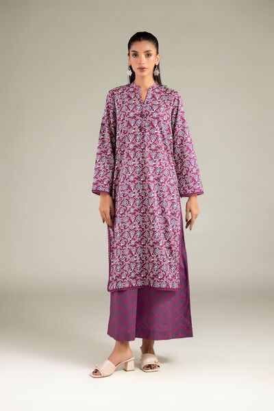 Printed | Cambric | Relaxed Geometric Pants | USD 7.50