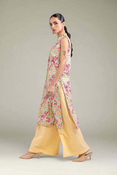 Printed | Cambric | Yellow Cambric Pants | USD 15.00