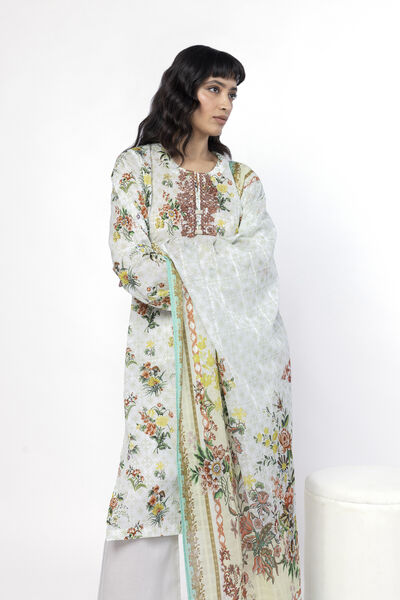 Embroidered | Lawn | Fabrics 3 Piece | USD 45.00