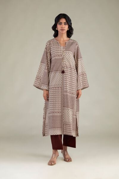Printed | Cambric | Solid Brown Pants | USD 30.00