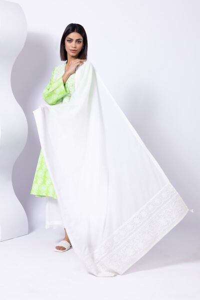 Embroidered | Slub lawn | Dupatta | USD 25.00