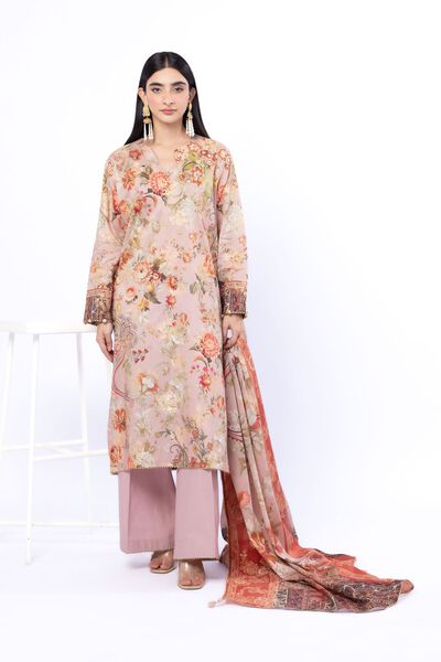 Printed | Jacquard | Fabrics 3 Piece | USD 45.00