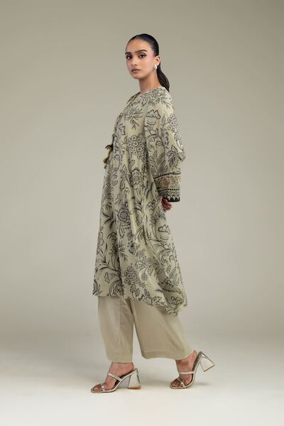 Printed | Cambric | Solid Beige Pants | USD 30.00