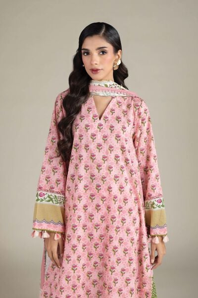 Printed | Cambric | Fabrics 3 Piece | USD 40.00