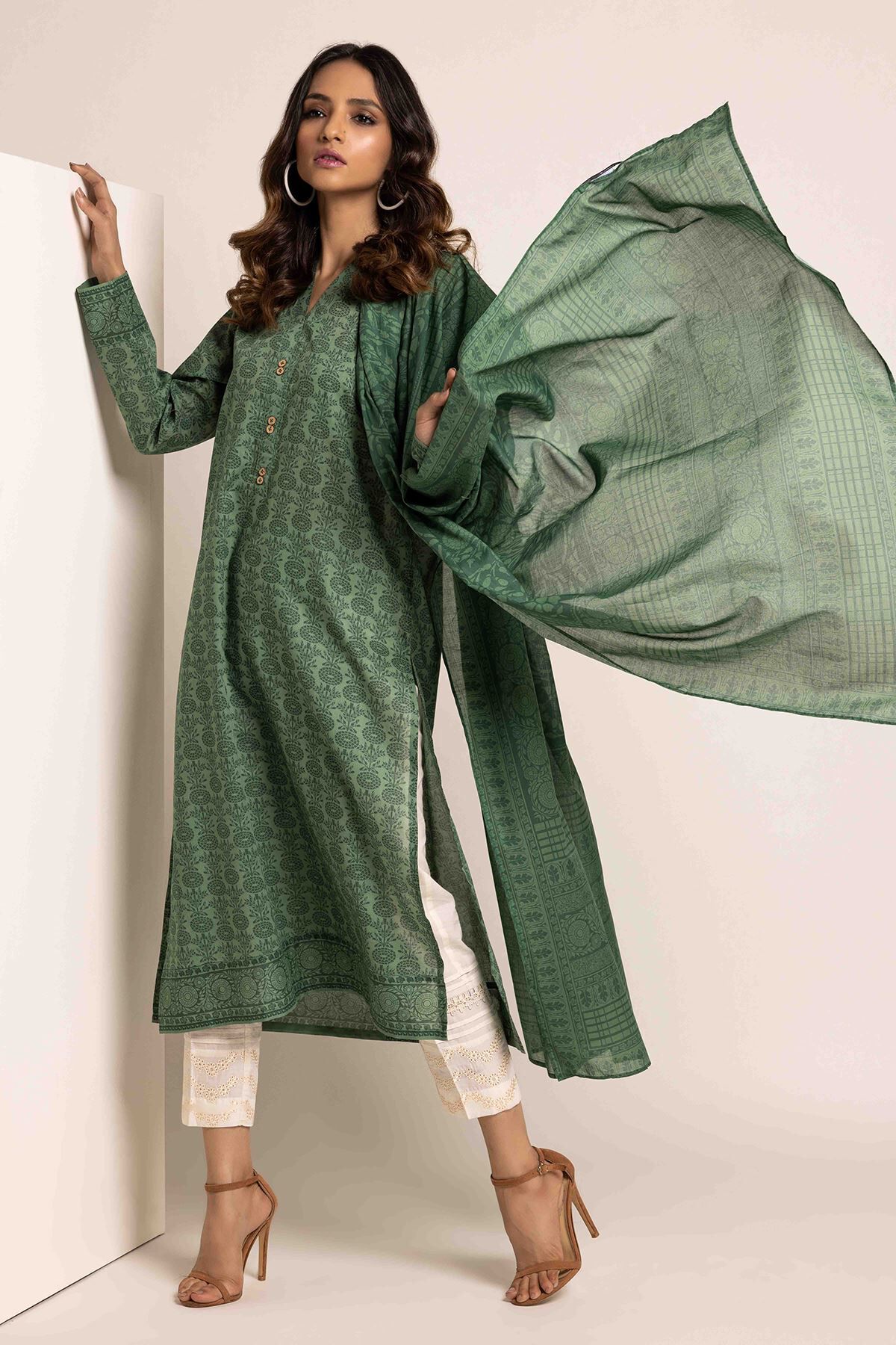 Khaadi 2 piece deals lawn 2019