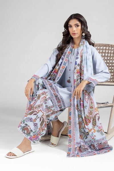 Printed | Karandi | Tailored 3 Piece | USD 50.00