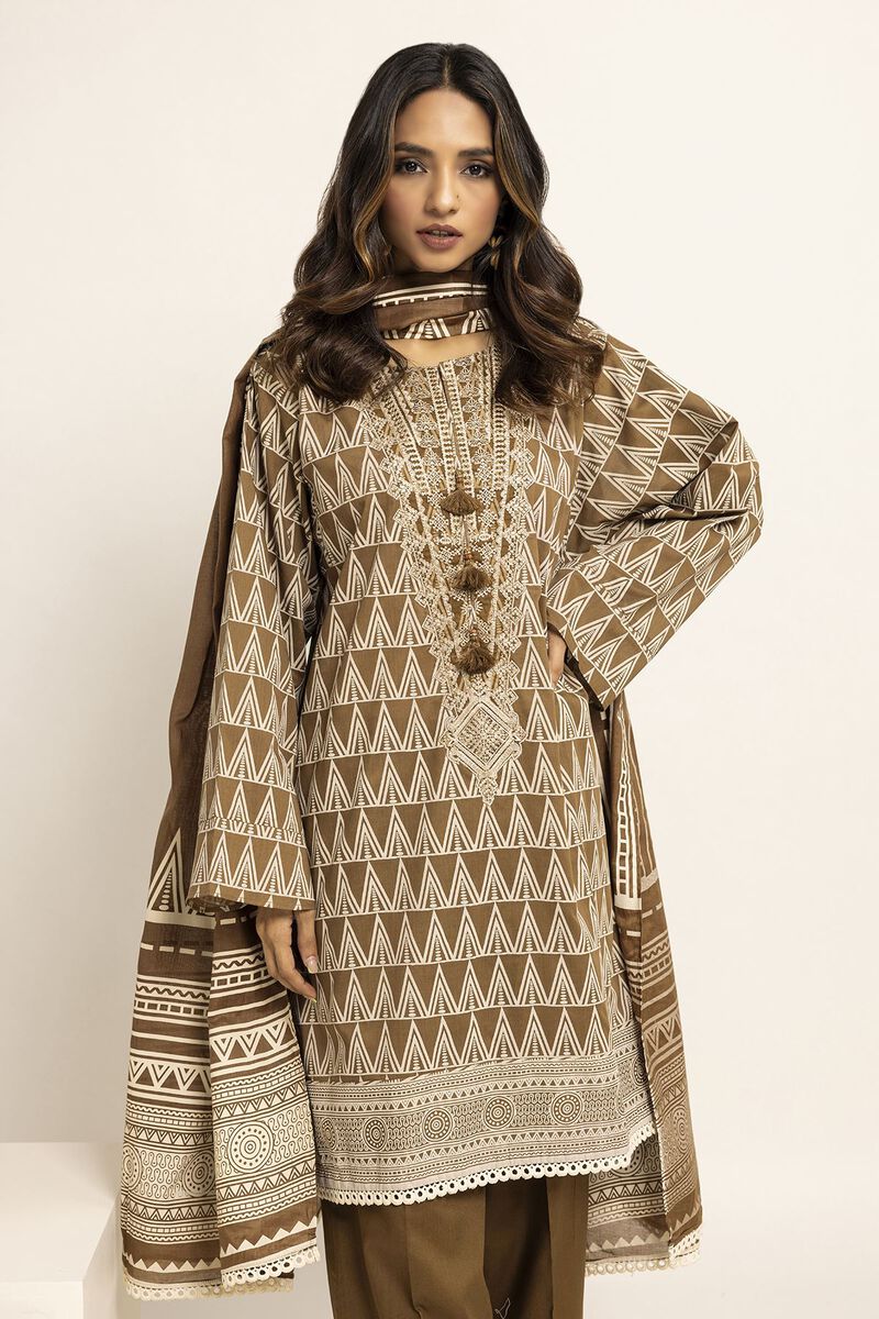 Fabrics 3 Piece Suit, BROWN, hi-res image number null