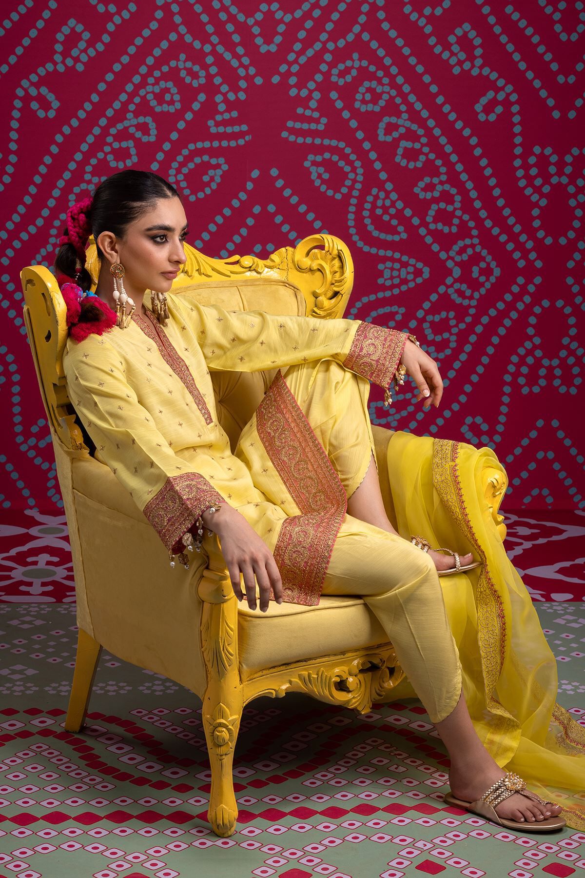Khaadi discount yellow dress