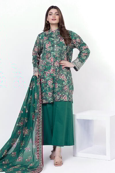 Embroidered | Lawn | Fabrics 3 Piece | USD 45.00