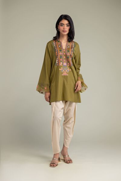 Embroidered | Cotton Dobby | Solid Cotton Shalwar | USD 15.00