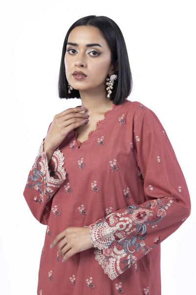Embroidered | Heavy Textured Cotton | Fabrics 2 Piece | Top and Bottom | USD 45.00