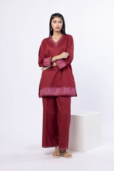Embroidered | Cotton Dobby | Pants | USD 20.00