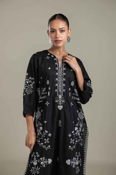 Embroidered | Heavy Textured Cotton | Fabrics 2 Piece | Top and Bottom | USD 45.00