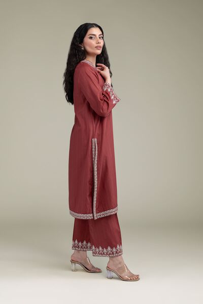 Embroidered | Cotton Dobby | Cotton Dobby Pants | USD 10.50