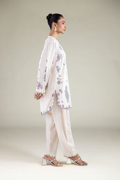 Embroidered | Raw Silk | Paisley Regular Shalwar | USD 30.00