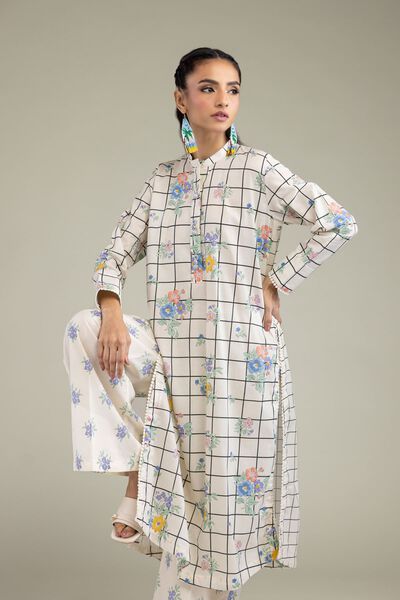 Printed | Cambric | Cambric Floral Kurta | USD 30.00