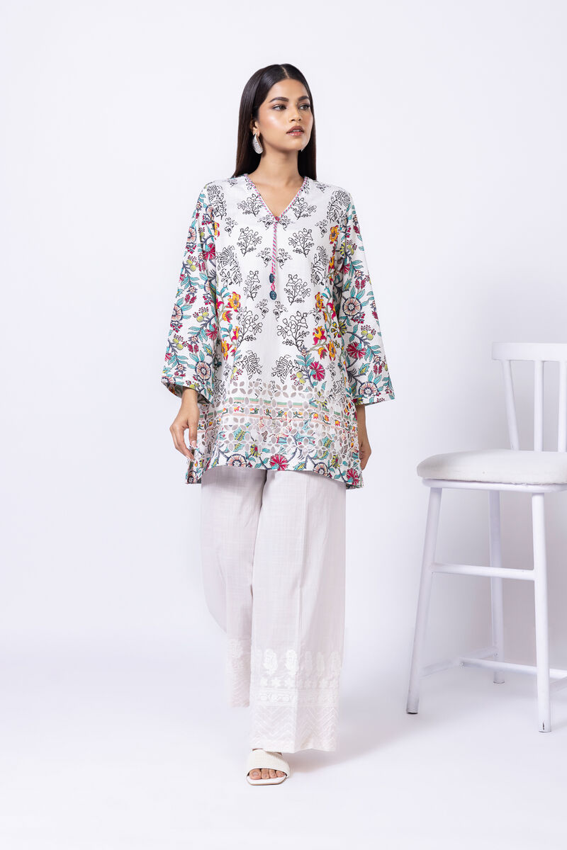 Embroidered | Crosshatch Poplin | Kurta | USD 17.50